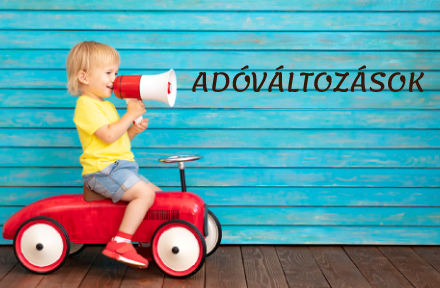 Évközi és 2020-tól életbe lépő adóváltozások
